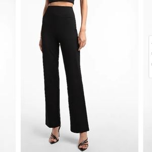 Express high waisted soft knit black pants size XS new